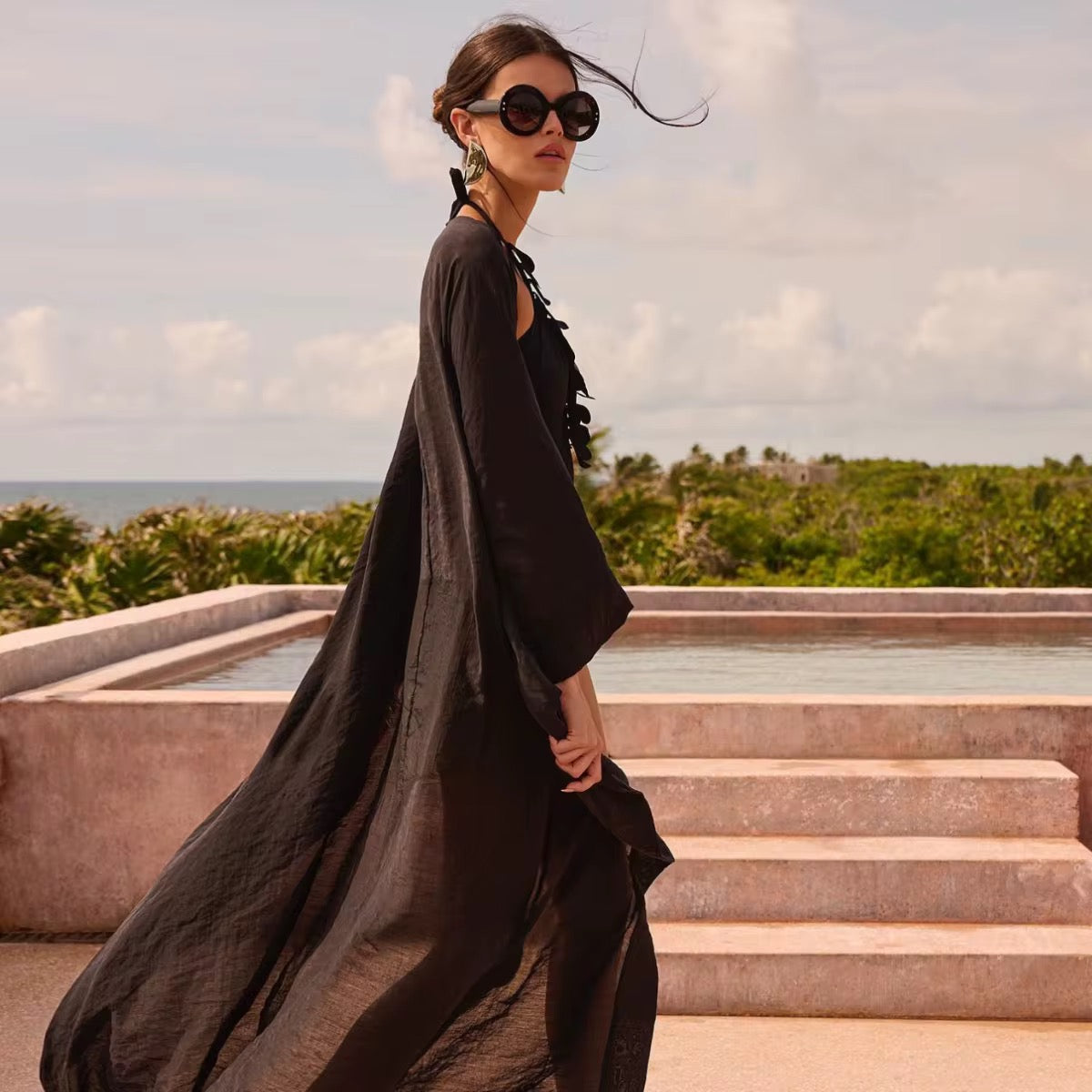 Luxury black 2 pieces set