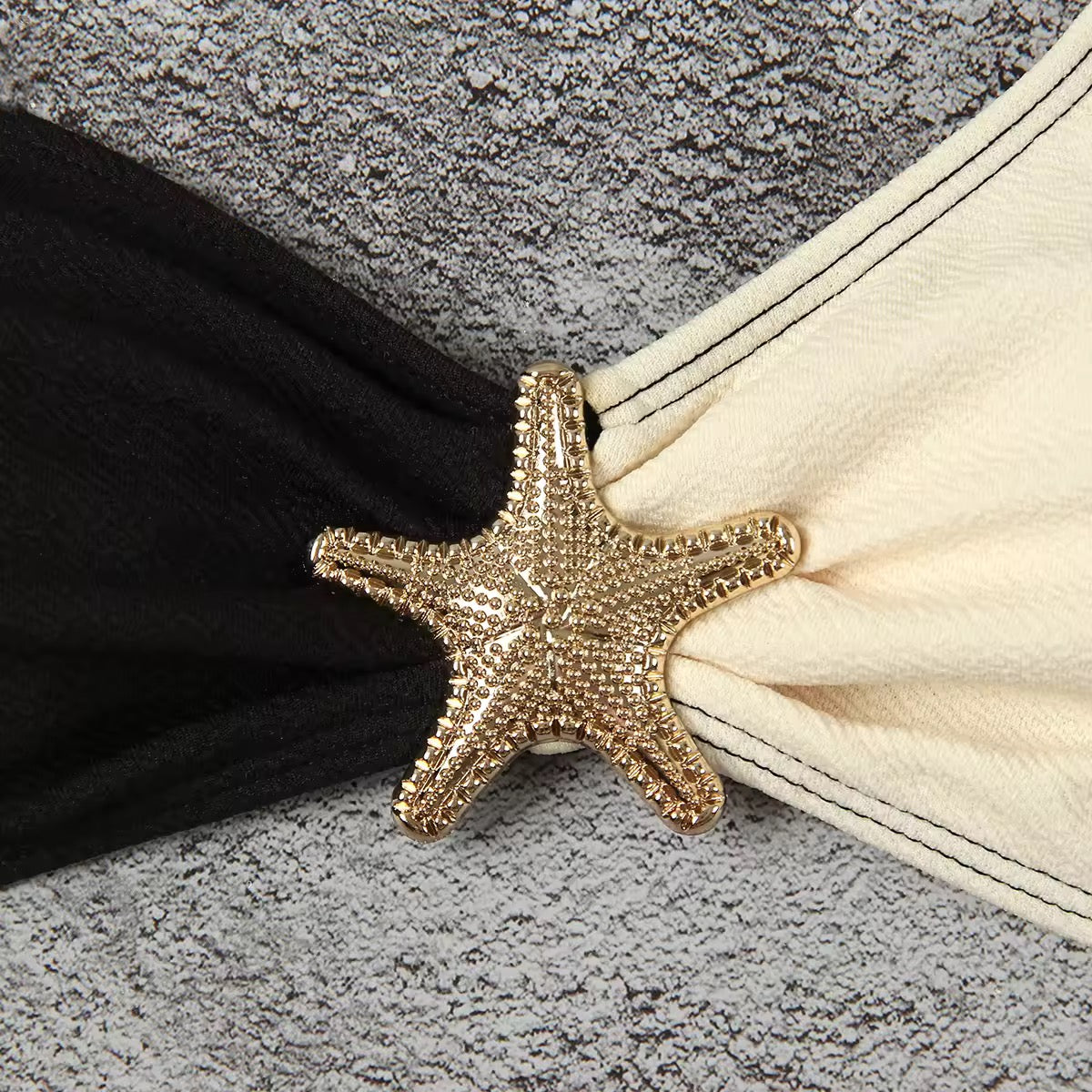Bikini blanco & negro perla