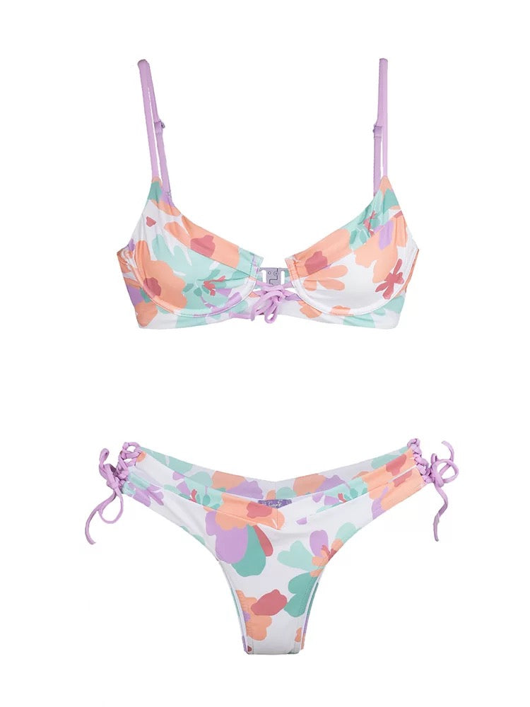 Sweet candy & tropical sunset bikini