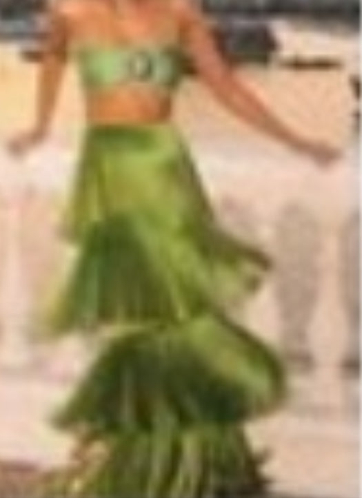 Conjunto verde tropical