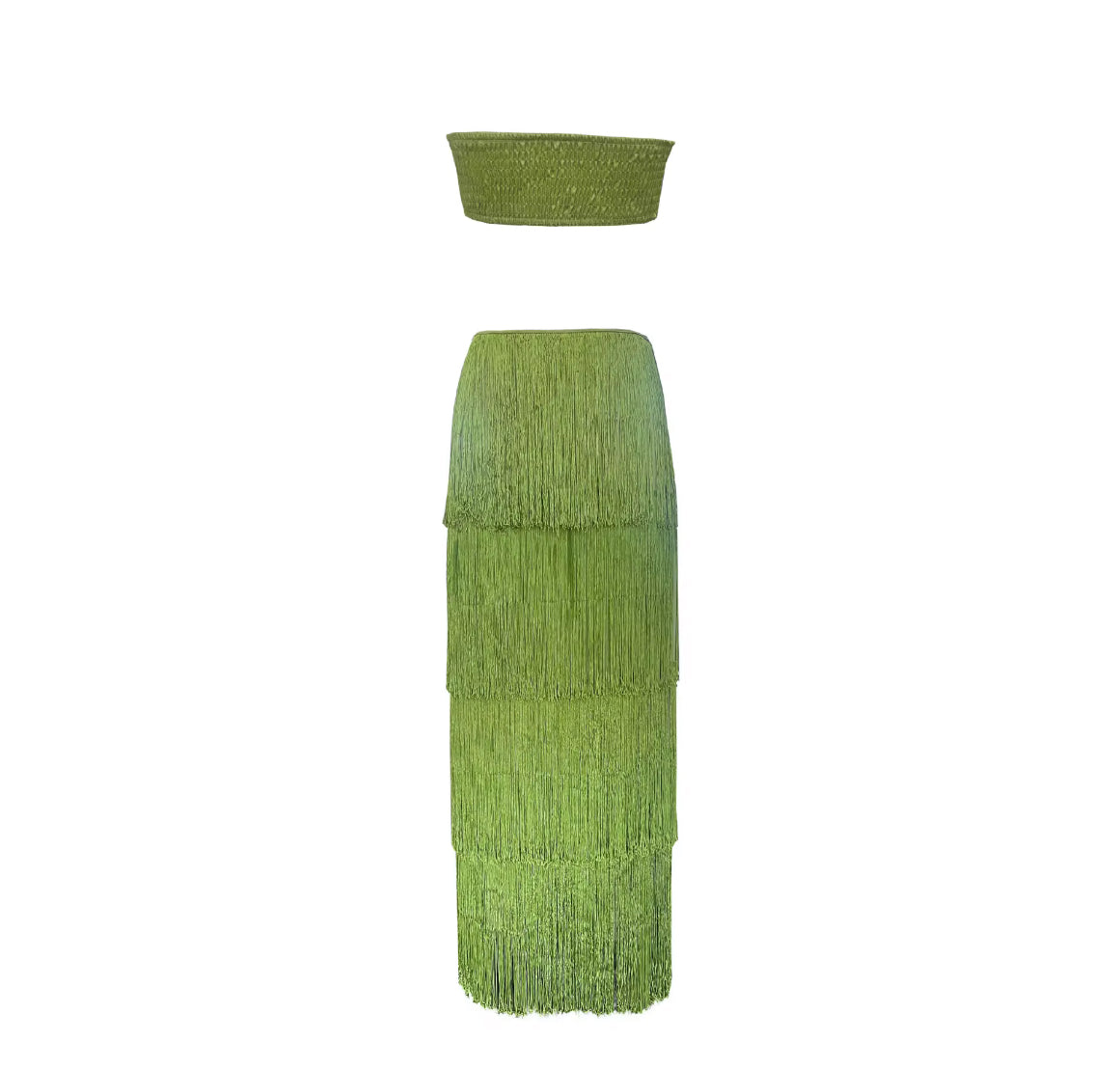 Conjunto verde tropical