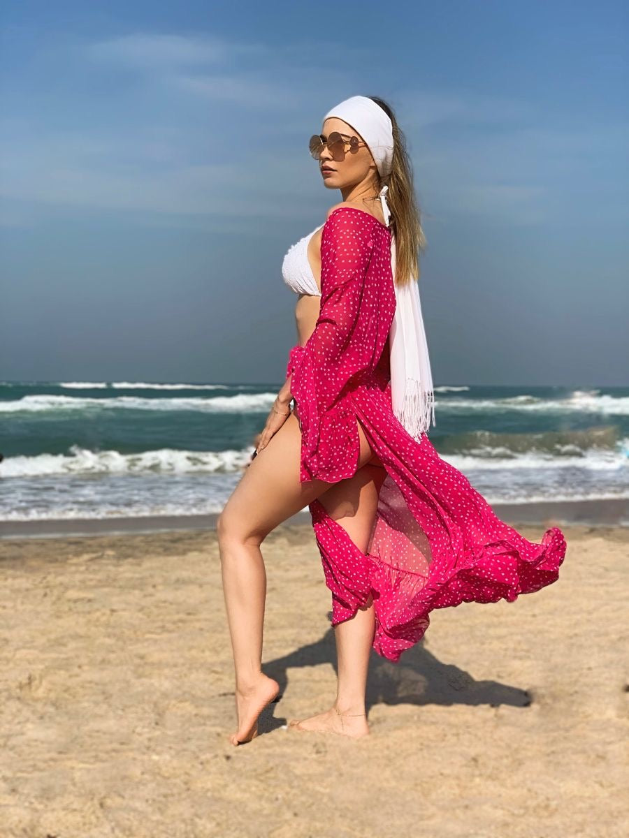Kimono de playa - Pinky sunset Marraketch