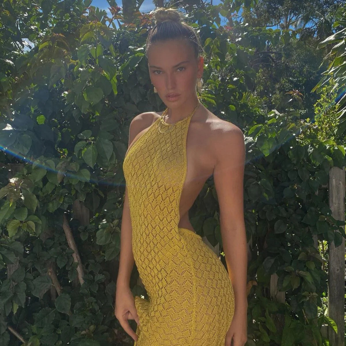 Vestido de playa - Gold sun & ocean beach dress Marraketch