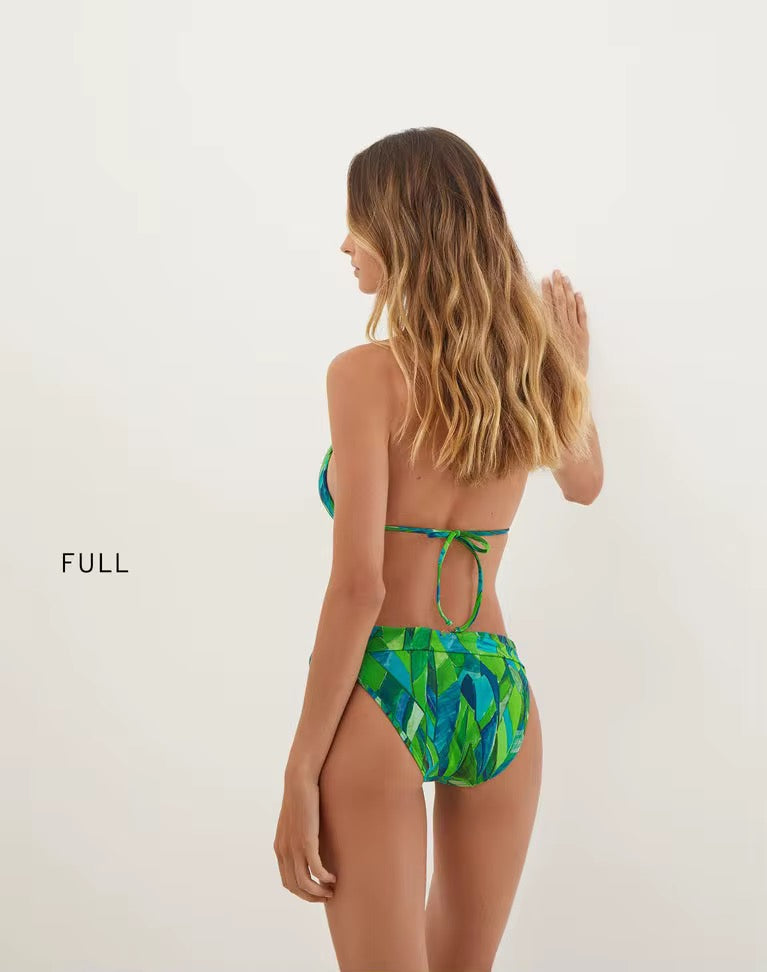Wild tropical green bikini