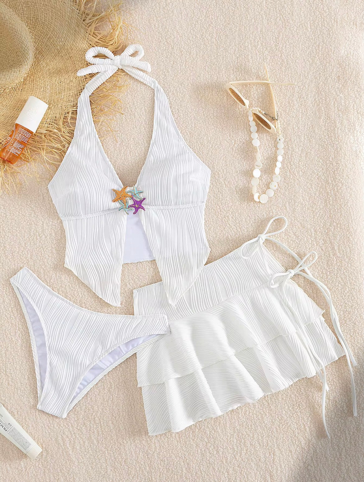 Bikini Coral blanco