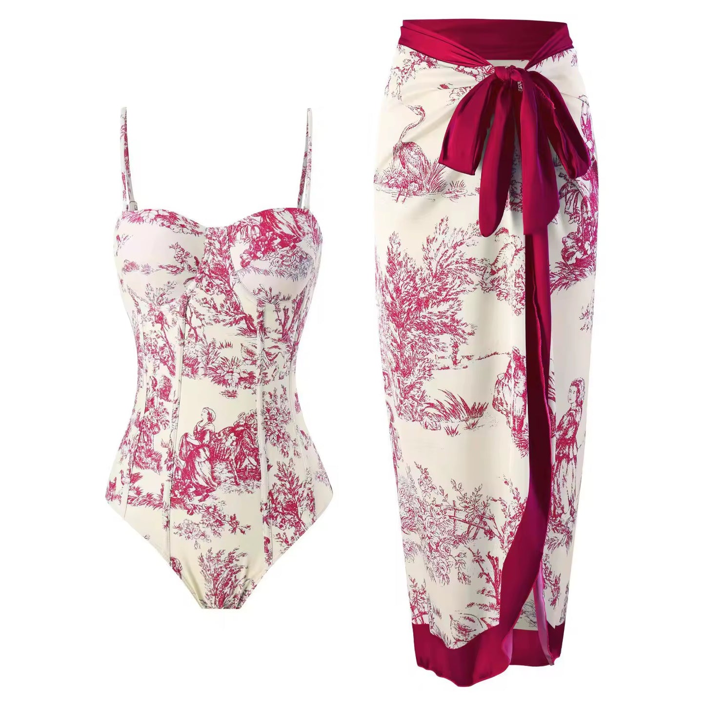 Set enterizo 2 piezas white floral