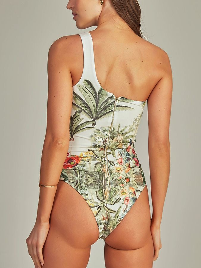 Set enterizo 2 piezas floral green print