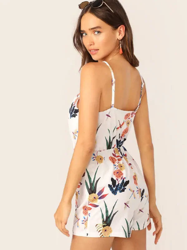 Floral print beach dress